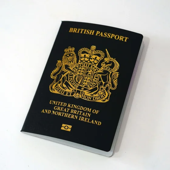 British passport ready for a Bali visa application