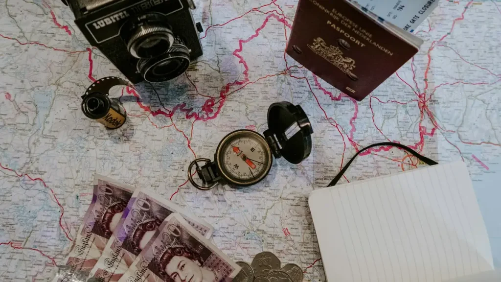A pocket watch resting beside banknotes, timing and budgeting a 2027 Bali entry